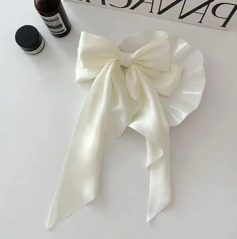 Bow Ribbon Hairpin Simple Retro Fabri