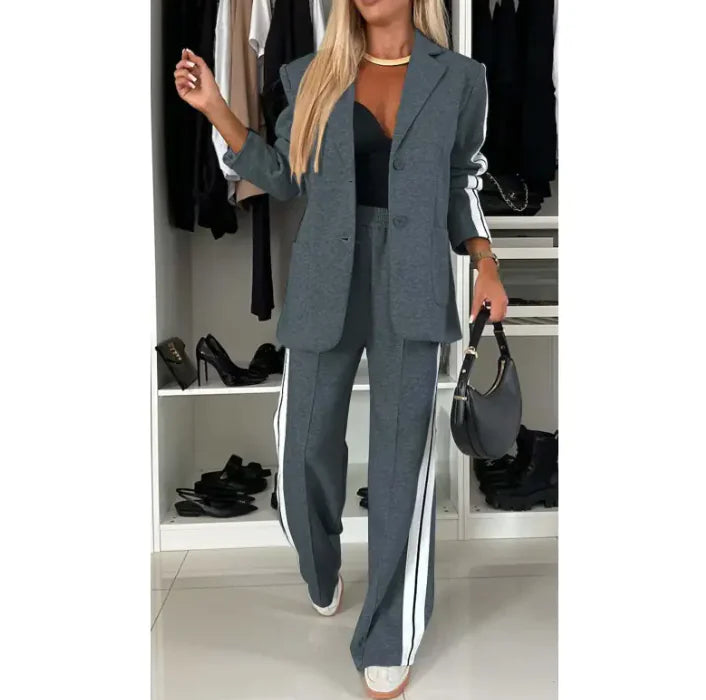 Long Sleeve Lapel Casual Suit